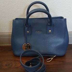 Furla satchel blue bag